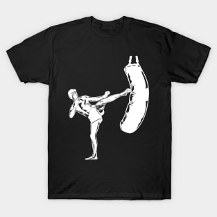 Kickbox Male Martial Artist T-Shirt